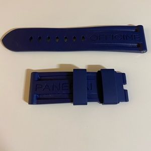 Panerai Caoutchouc Navy 24/22 Strap Standard